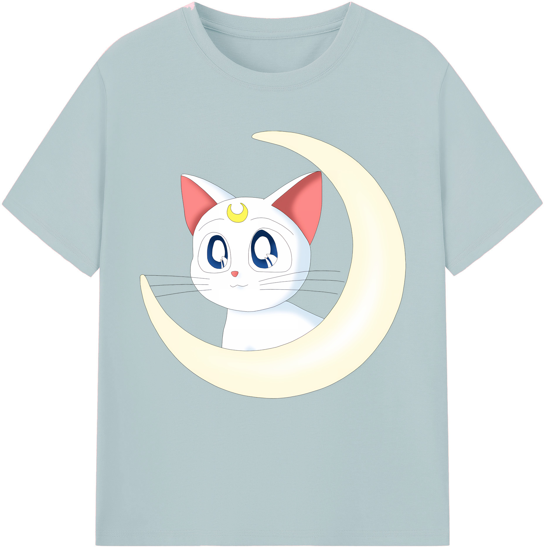 （画像用） 美少女戦士セーラームーン Sailor Moon 綿100％半袖Tシャツ（フロントプリント）